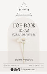 100 E-Book Ideas for Lash Artists